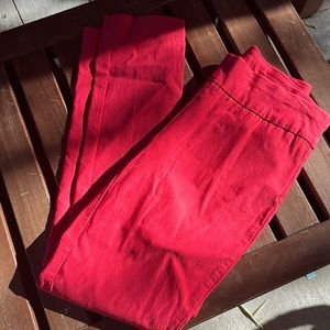 Chico’s So Slimming Ankle pants‎ red/pink Chico’s size 00